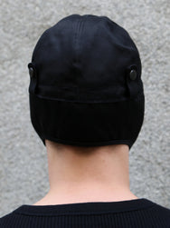 Black Sign Military Chino Aviator Cap – Midnight Black (BSSC-26903)
