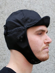 Black Sign Military Chino Aviator Cap – Midnight Black (BSSC-26903)