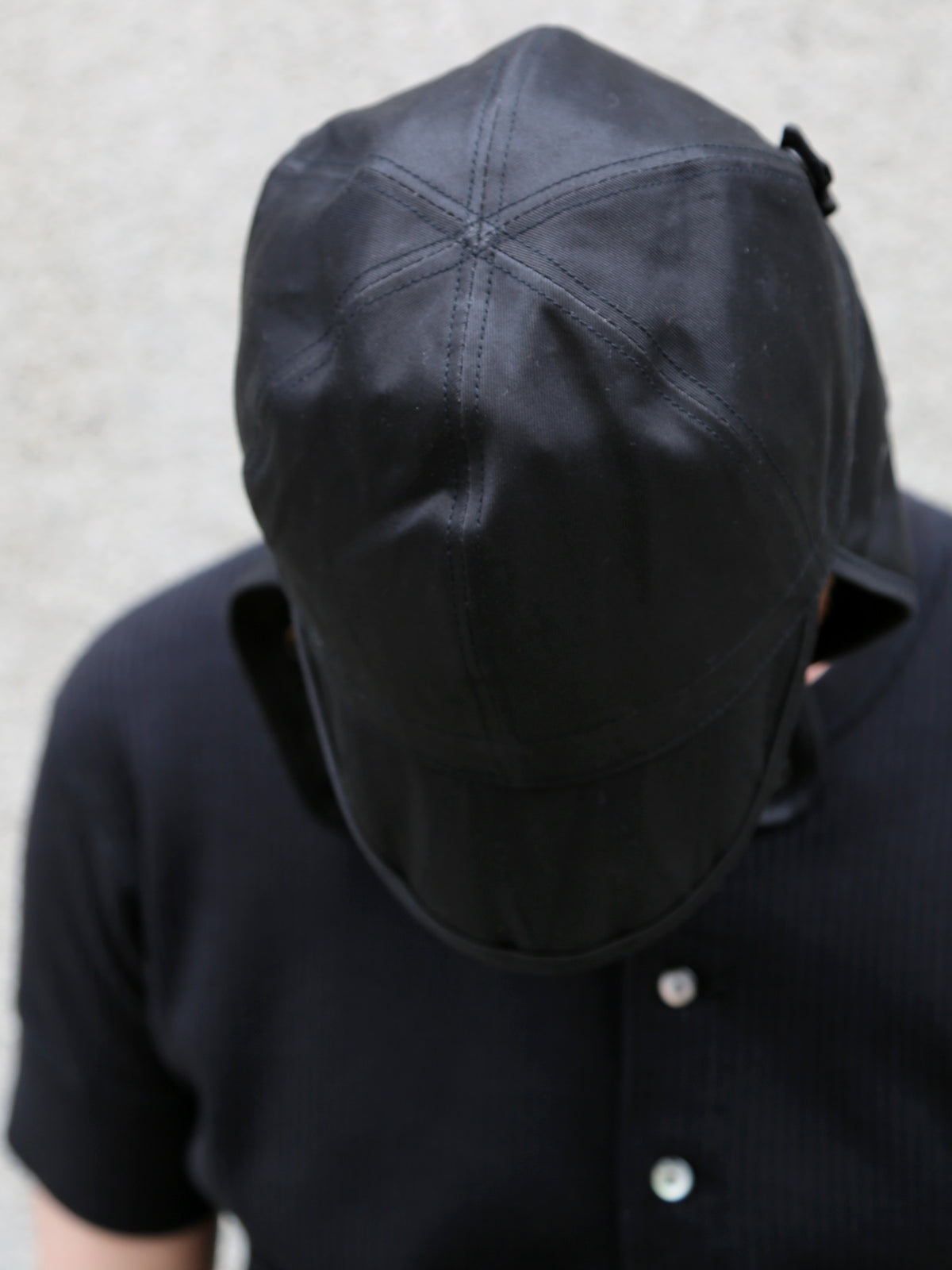 Black Sign Military Chino Aviator Cap – Midnight Black (BSSC-26903)
