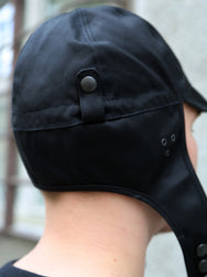 Black Sign Military Chino Aviator Cap – Midnight Black (BSSC-26903)