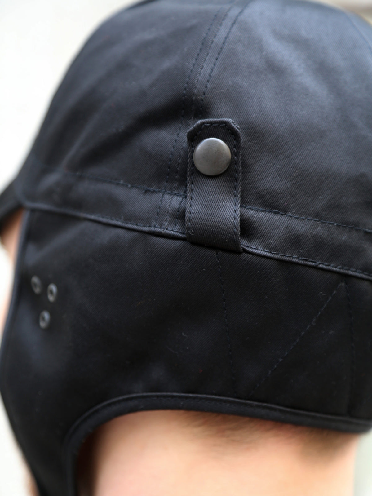 Black Sign Military Chino Aviator Cap – Midnight Black (BSSC-26903)