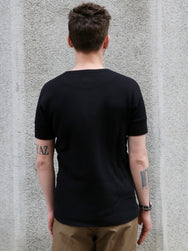 Black Sign Railroad Knit Short Sleeve Amish Underwear – Midnight Black (BSSN-26306)