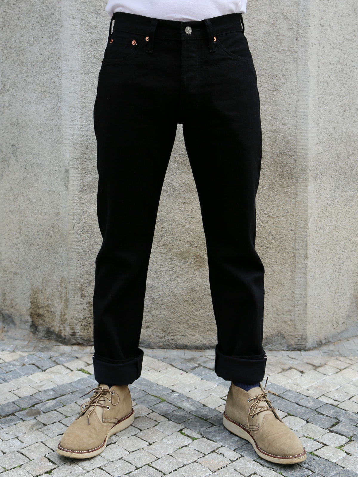 Sugar Cane 13oz. Denim Type-III Slim Fit – Black (SC41470A-411)