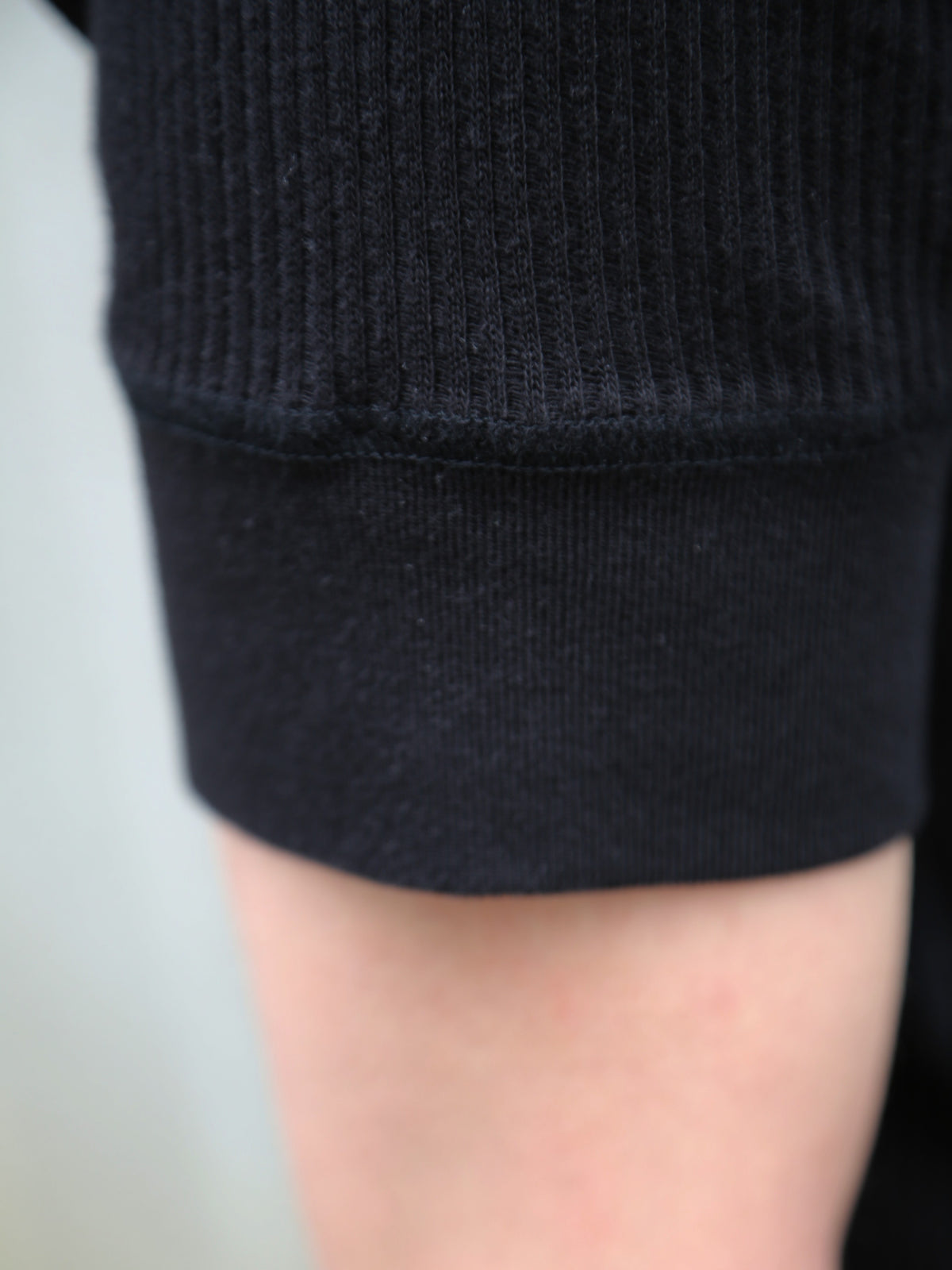 Black Sign Railroad Knit Short Sleeve Amish Underwear – Midnight Black (BSSN-26306)