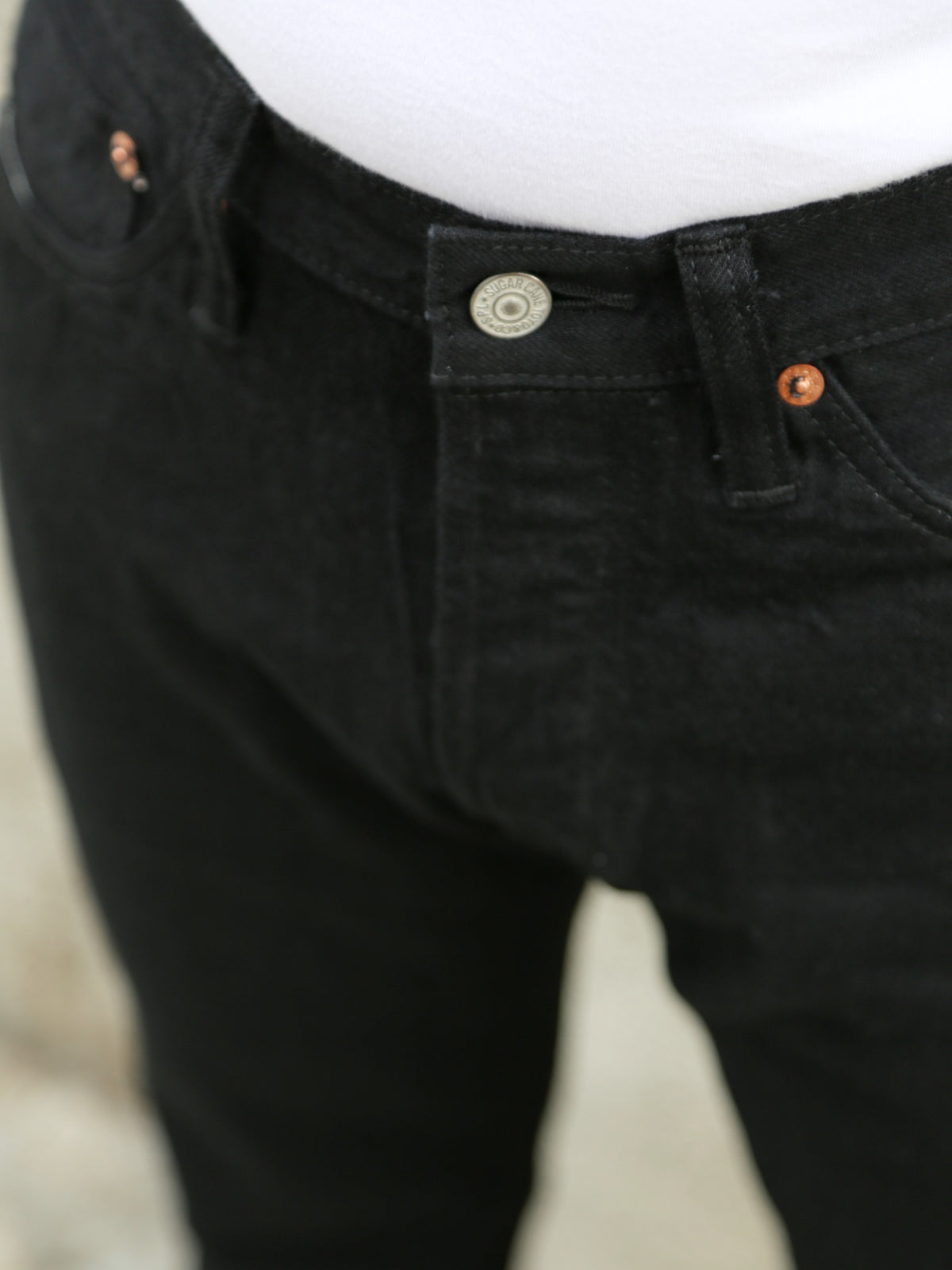 Sugar Cane 13oz. Denim Type-III Slim Fit – Black (SC41470A-411)