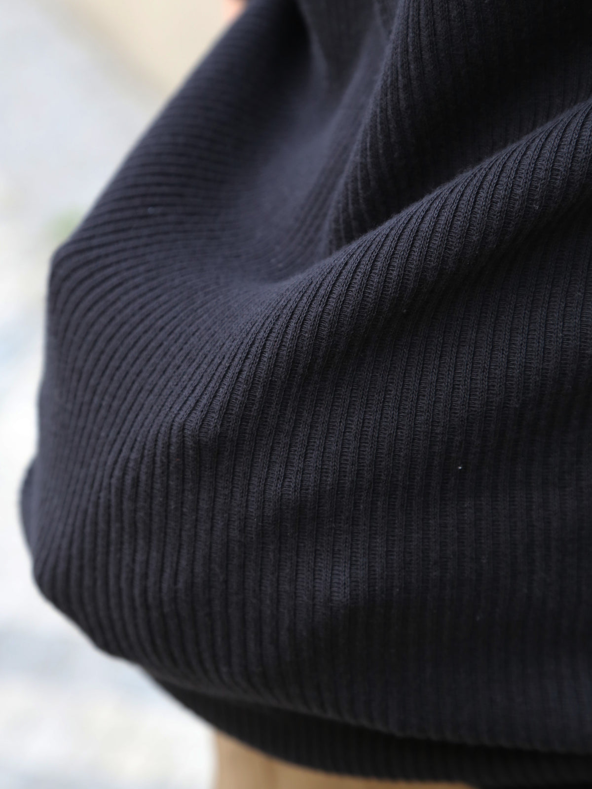 Black Sign Railroad Knit Short Sleeve Amish Underwear – Midnight Black (BSSN-26306)