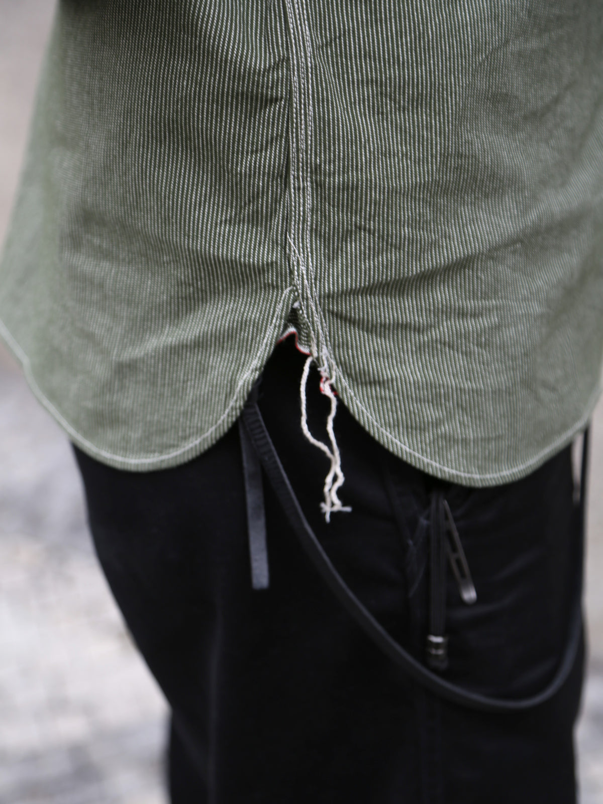 Sugar Cane Jean Cord Long Sleeve Work Shirt – Green (SC2551)