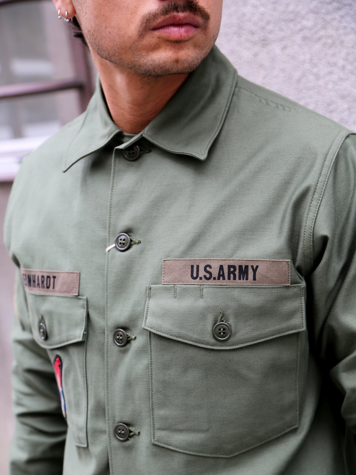 The Real McCoy's OG-107 Utillity Shirt – Olive (MS25002)