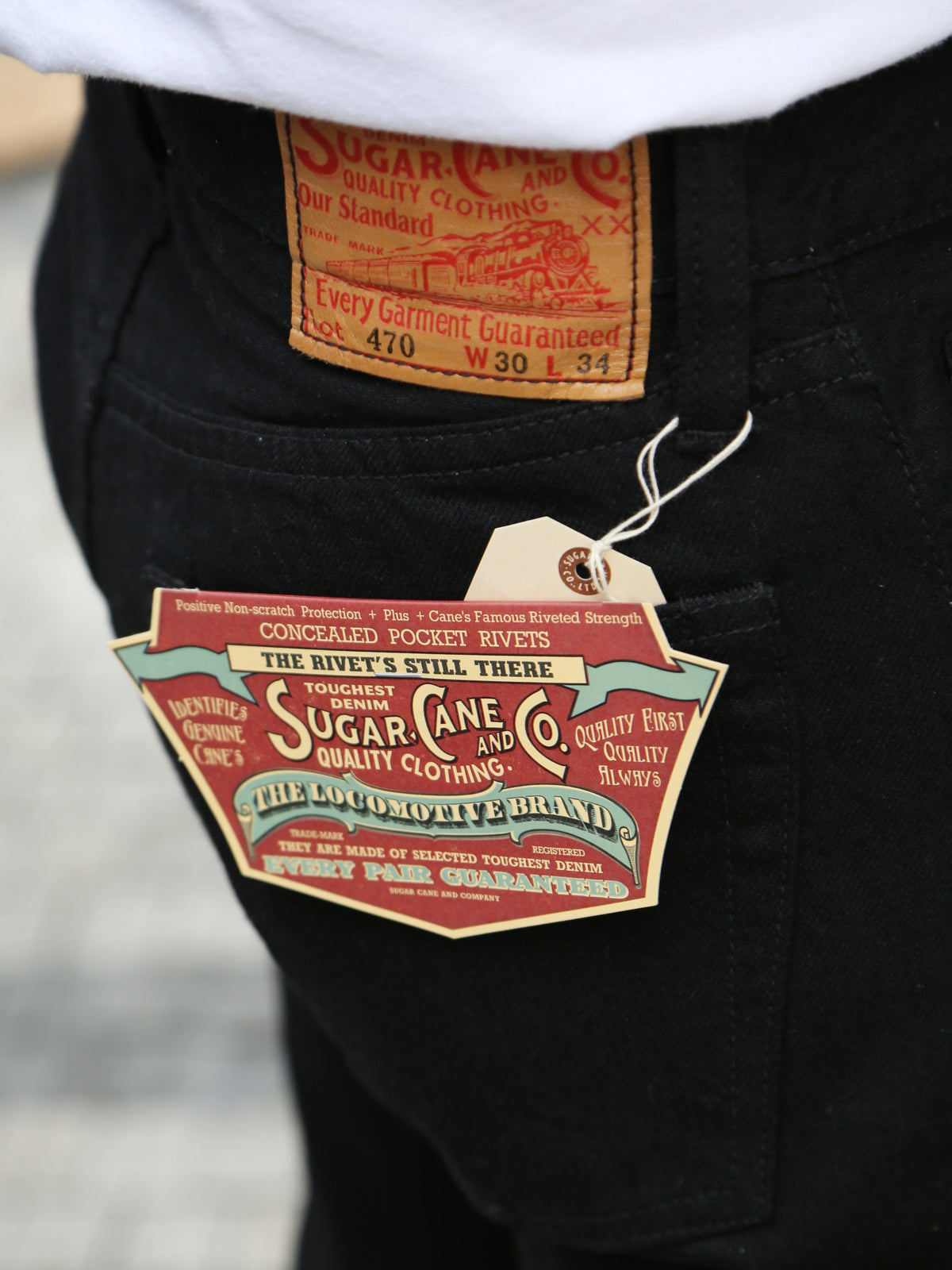 Sugar Cane 13oz. Denim Type-III Slim Fit – Black (SC41470A-411)