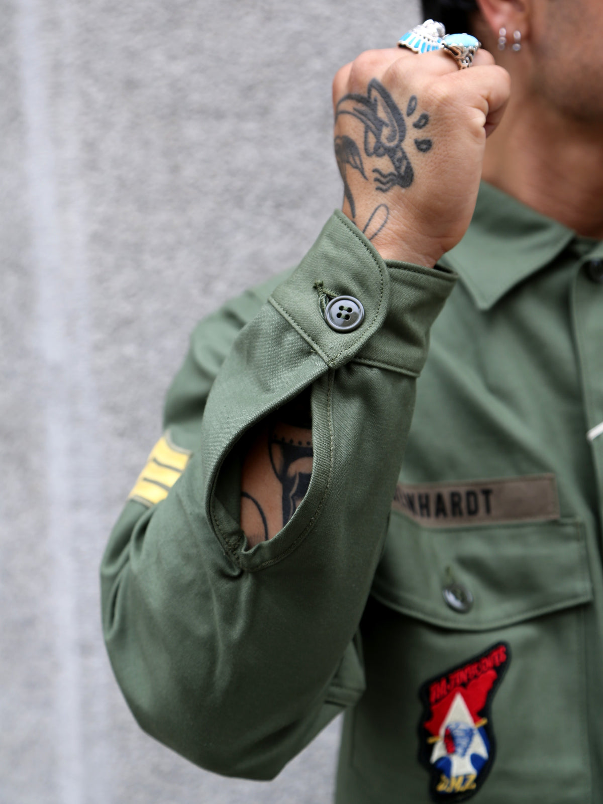 The Real McCoy's OG-107 Utillity Shirt – Olive (MS25002)
