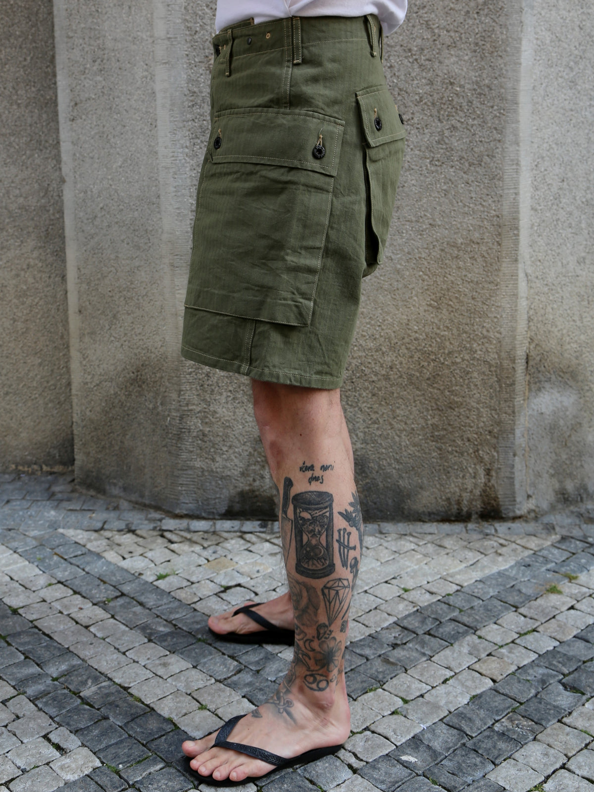 Buzz Rickson's U.S.Marine Corps M-1944 HBT Shorts – Olive (BR52388)