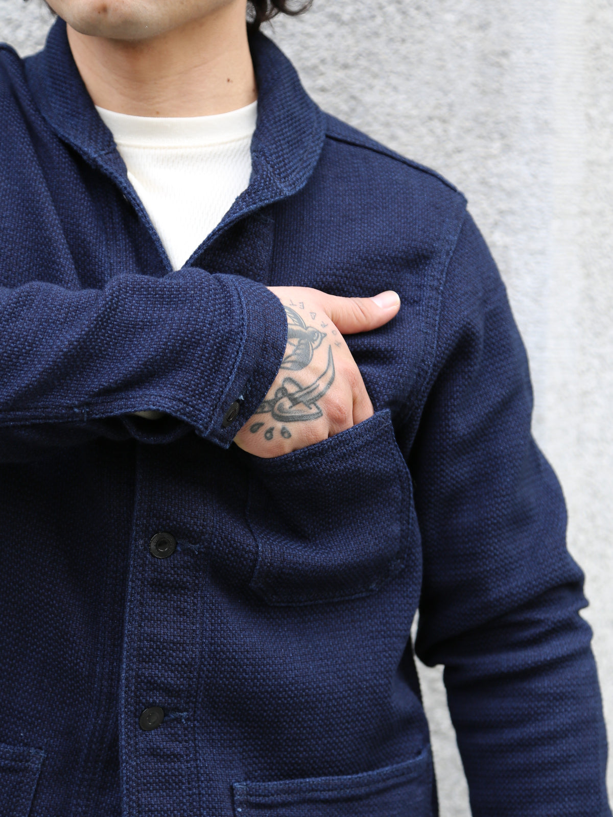 Momotaro Dobby US Navy Coverall – Indigo (MZOT0342)