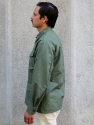 The Real McCOY's Coat, Man’s, Cotton Rip-Stop Poplin – Olive (MJ25004)