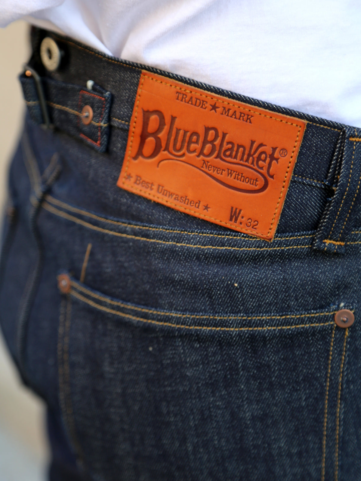 Blue Blanket Denim Pants Single Needle (P35 JP14)