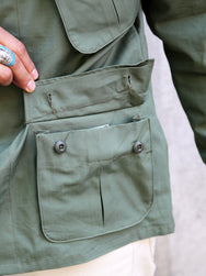 The Real McCOY's Coat, Man’s, Cotton Rip-Stop Poplin – Olive (MJ25004)
