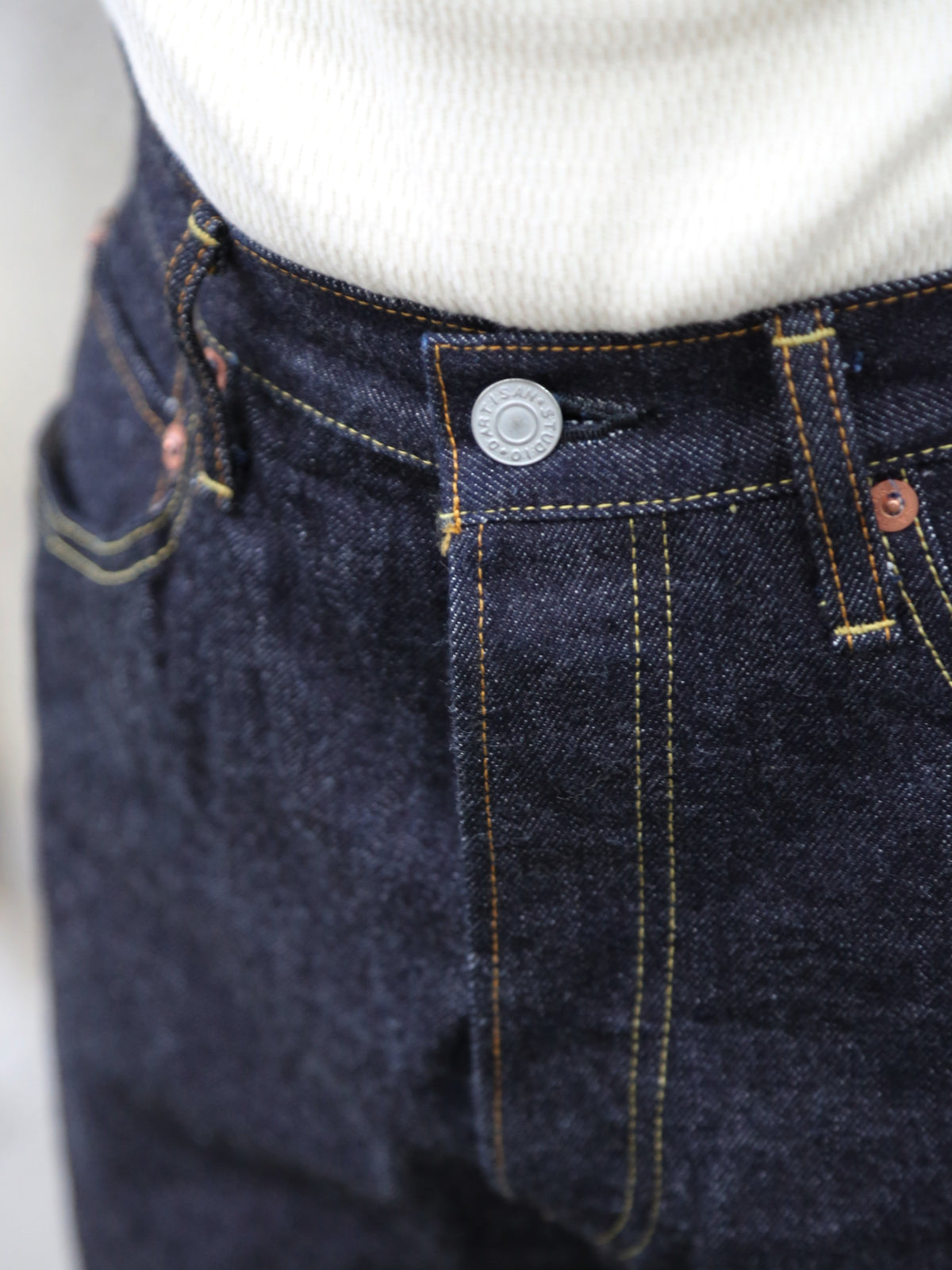 Studio D'Artsian 15oz Straight Tapered Denim Jeans – Indigo (SD-108W)