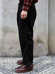 Black Sign Ripple Cord Field Trousers – Charcoal Black (BSFP-25510)