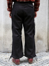 Black Sign Ripple Cord Field Trousers – Charcoal Black (BSFP-25510)