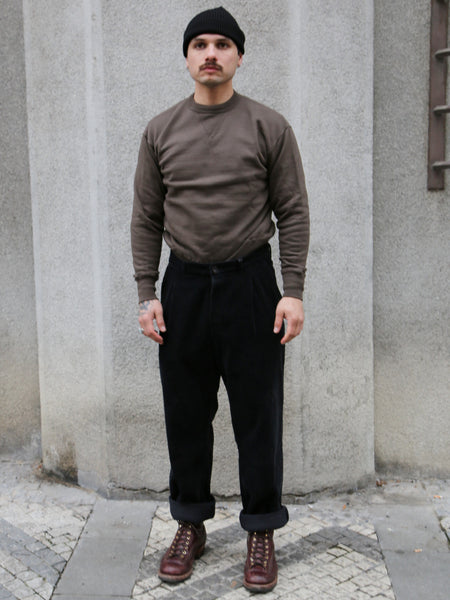 Hansen Garments Sune Classic Pleated Trousers – Dusty Black (30-35-2)