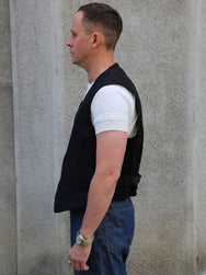 Belafonte Service Vest Cotton/Hemp Jasher – Black (30-14)