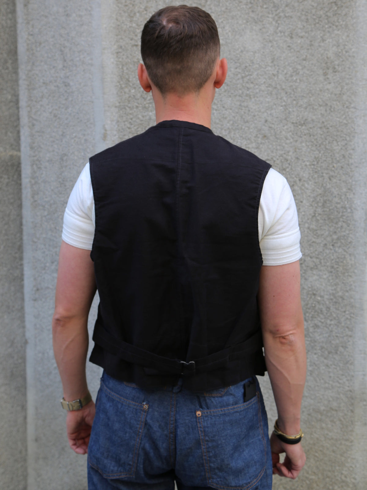 Belafonte Service Vest Cotton/Hemp Jasher – Black (30-14)