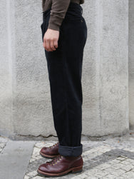 Hansen Garments Sune Classic Pleated Trousers – Dusty Black (30-35-2)