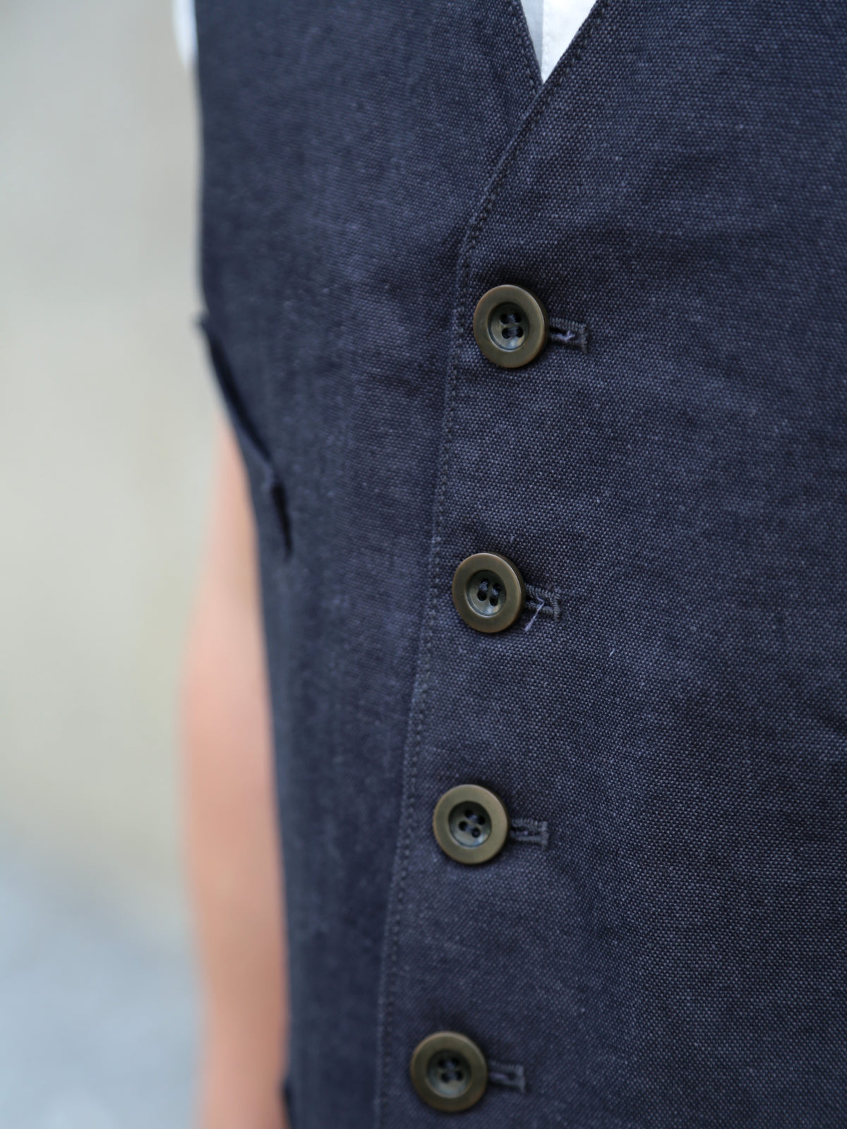 Belafonte Service Vest Cotton/Hemp Jasher – Black (30-14)