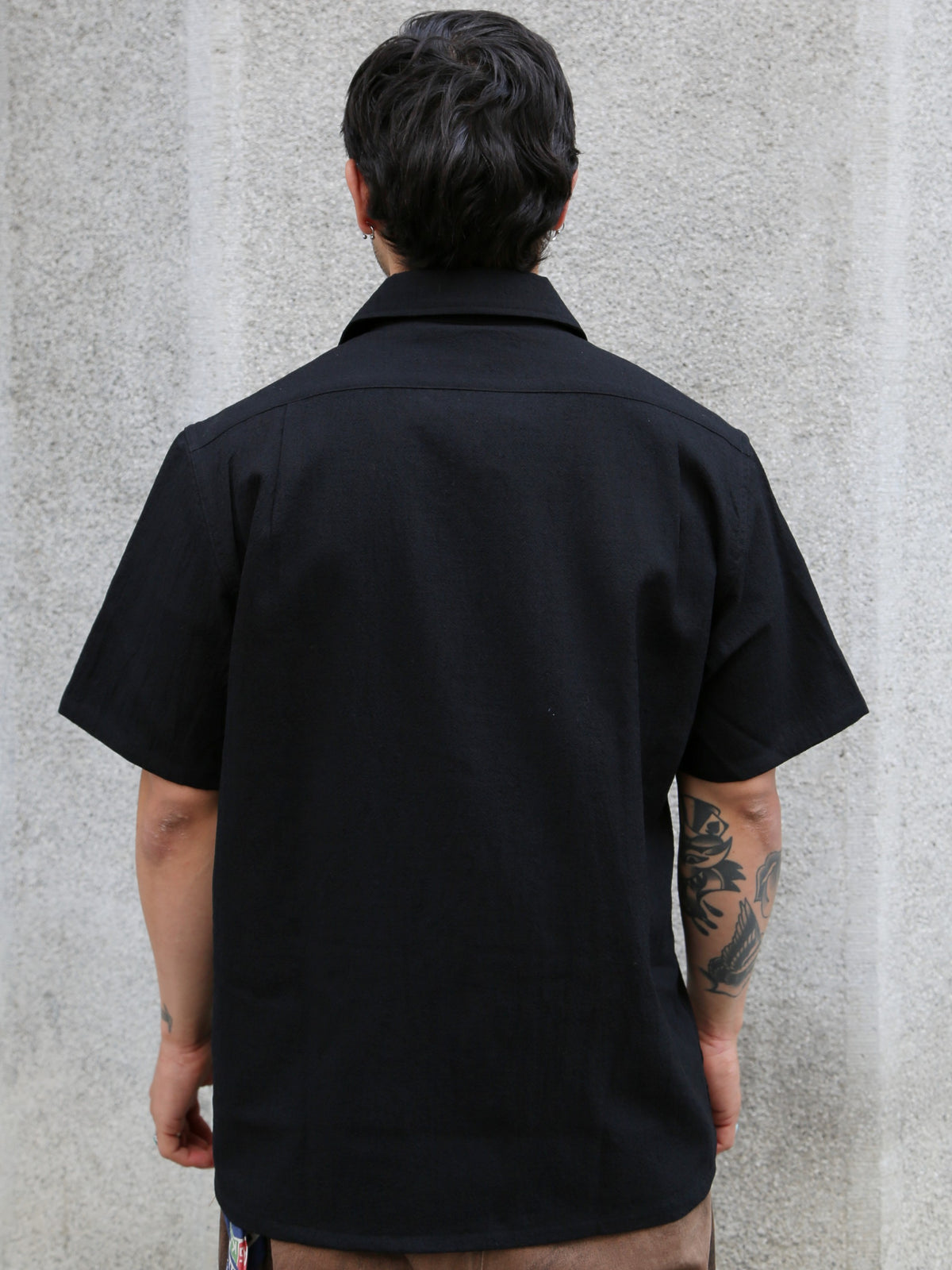 Black Sign Albatross Habana Shirt – Midnight Black (BSSL-26107)