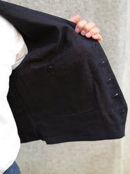 Belafonte Service Vest Cotton/Hemp Jasher – Black (30-14)