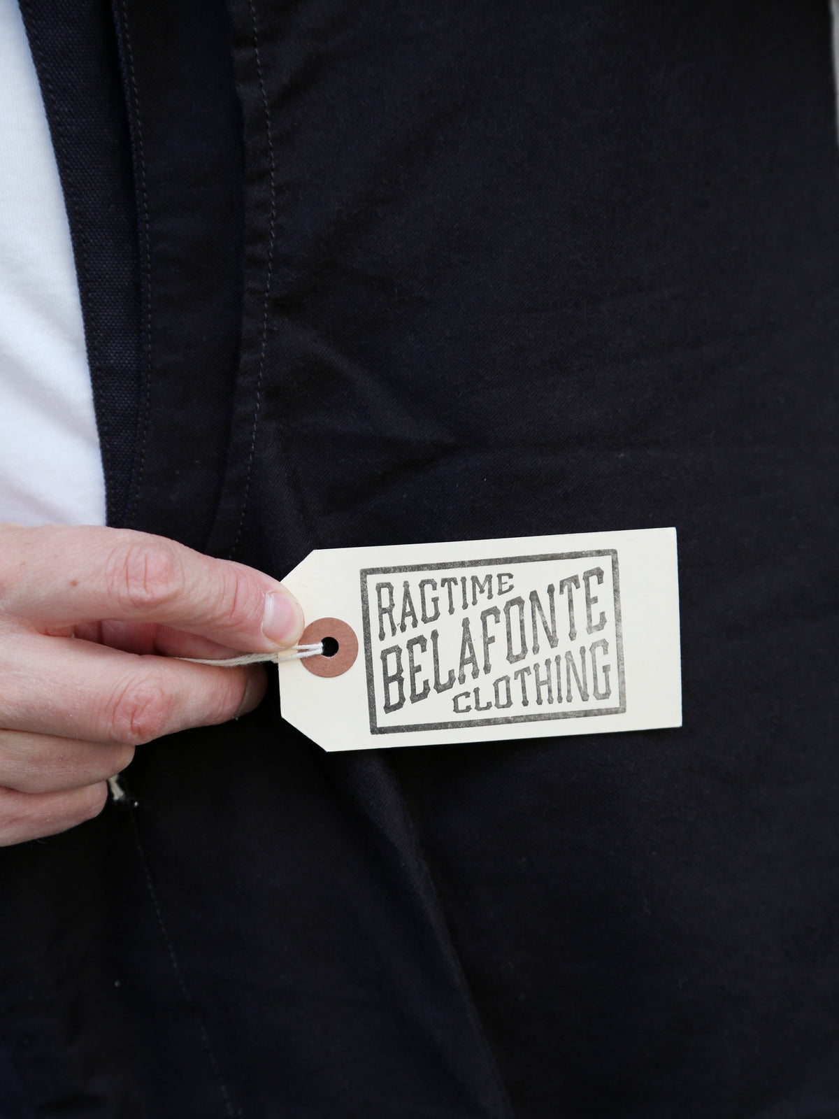 Belafonte Service Vest Cotton/Hemp Jasher – Black (30-14)
