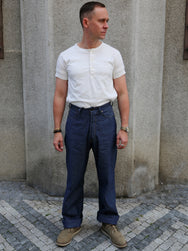 Black Sign 5.5oz Selvage Chambray Death Valley Waist-Overalls – Indigo Chambray (BSSP-26509)