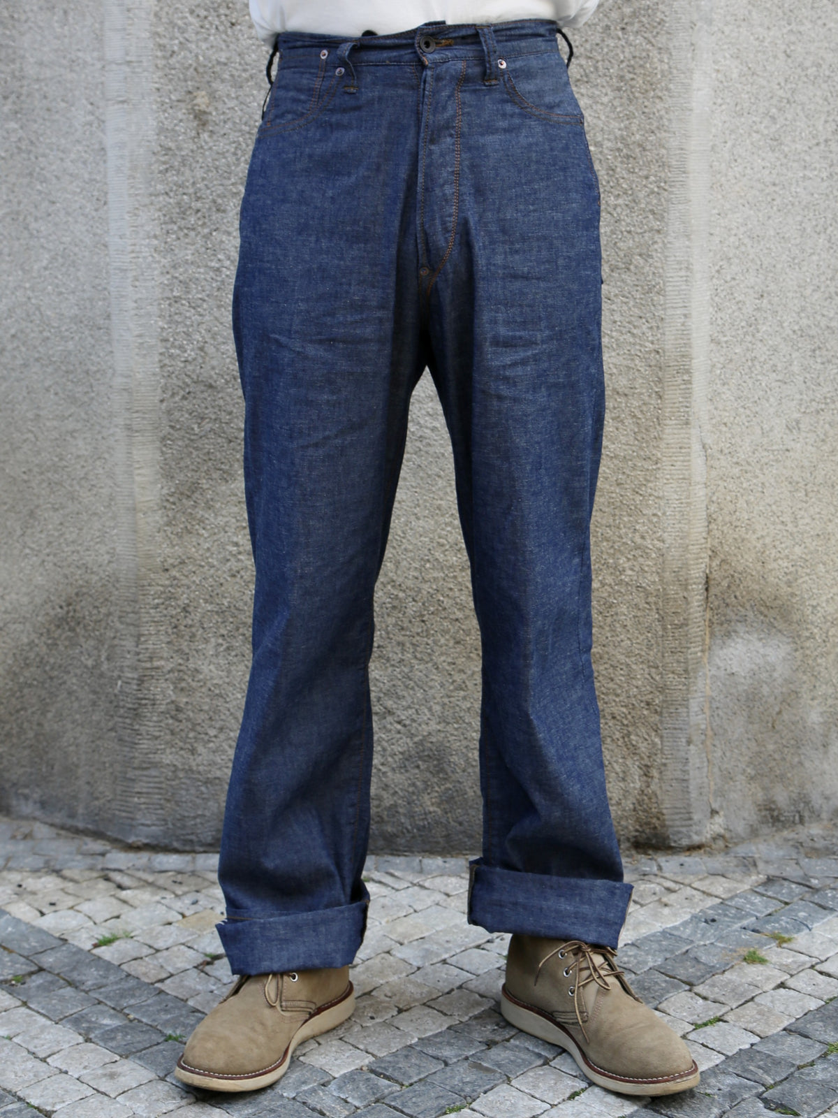 Black Sign 5.5oz Selvage Chambray Death Valley Waist-Overalls – Indigo Chambray (BSSP-26509)