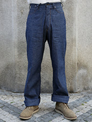 Black Sign 5.5oz Selvage Chambray Death Valley Waist-Overalls – Indigo Chambray (BSSP-26509)