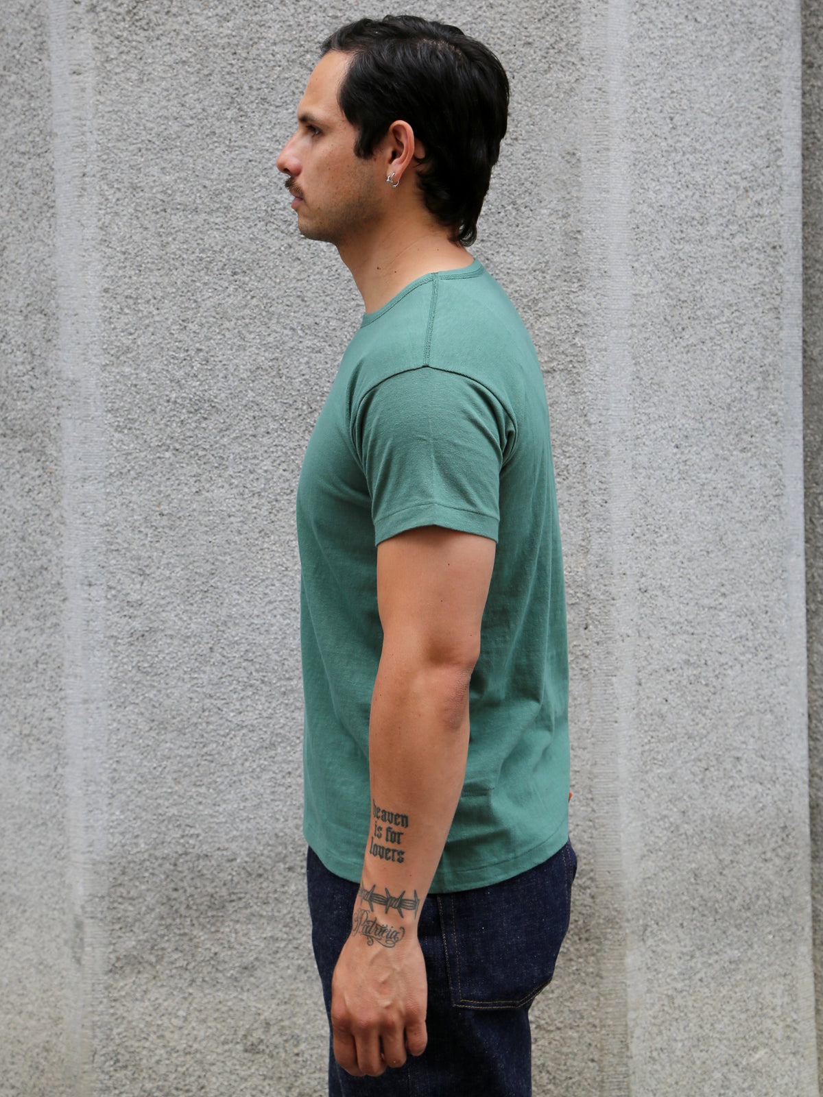The Real McCoy's Summer Cotton Undershirt – Green (MC24014-160)