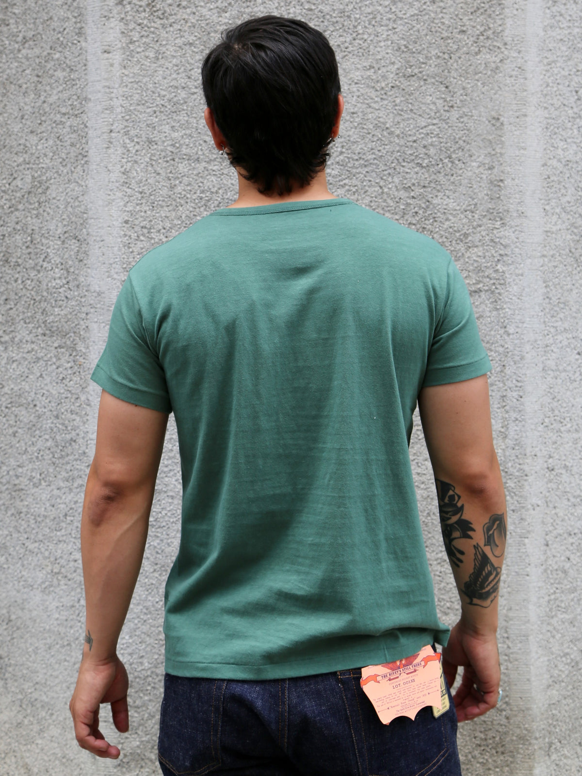 The Real McCoy's Summer Cotton Undershirt – Green (MC24014-160)