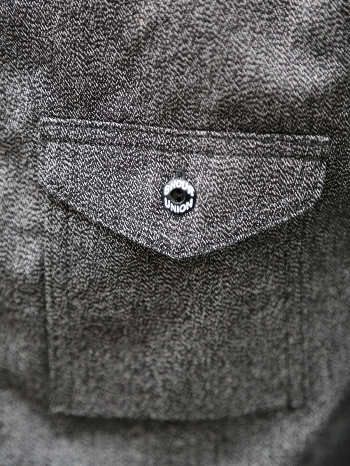 The Real McCOY's 8HU Cigarette Pocket Mock-Twist Chambray Work Shirt – Black (MS25109-030)