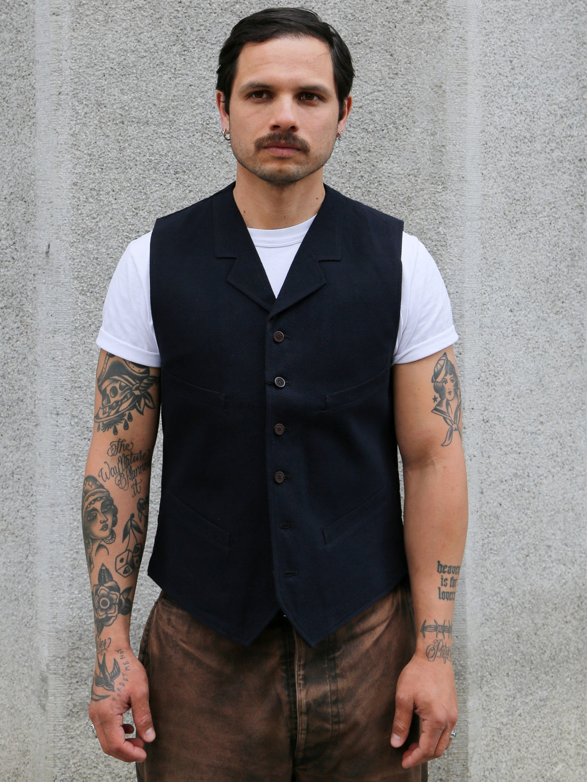 Black Sign Ancient Cloth Wyoming Vest – Dead Tree Black (BSSV-26201)