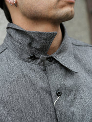 The Real McCOY's 8HU Cigarette Pocket Mock-Twist Chambray Work Shirt – Black (MS25109-030)