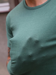 The Real McCoy's Summer Cotton Undershirt – Green (MC24014-160)