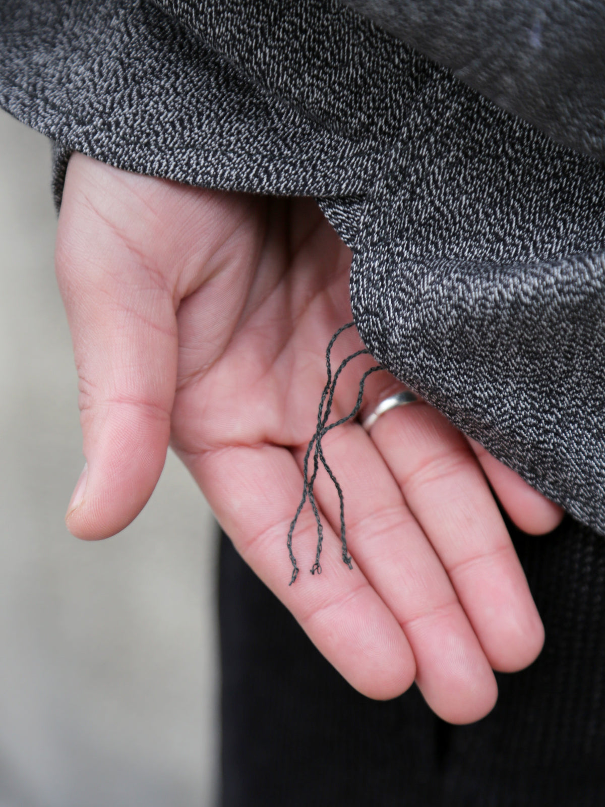 The Real McCOY's 8HU Cigarette Pocket Mock-Twist Chambray Work Shirt – Black (MS25109-030)