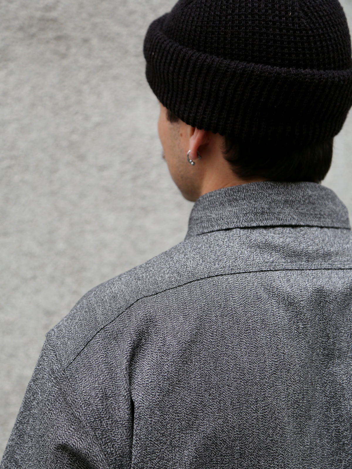 The Real McCOY's 8HU Cigarette Pocket Mock-Twist Chambray Work Shirt – Black (MS25109-030)