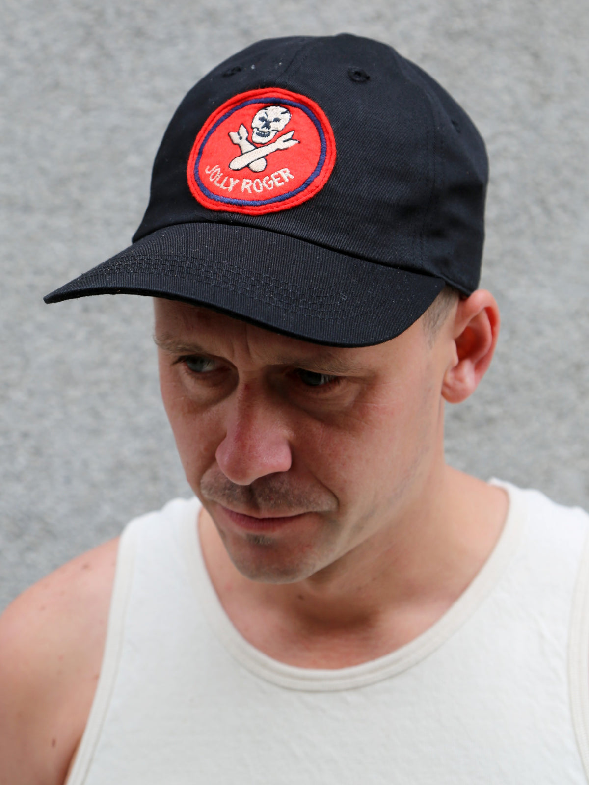 The Real McCoy's MA25003 Jolly Roger Baseball Cap – Black