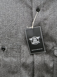 The Real McCOY's 8HU Cigarette Pocket Mock-Twist Chambray Work Shirt – Black (MS25109-030)