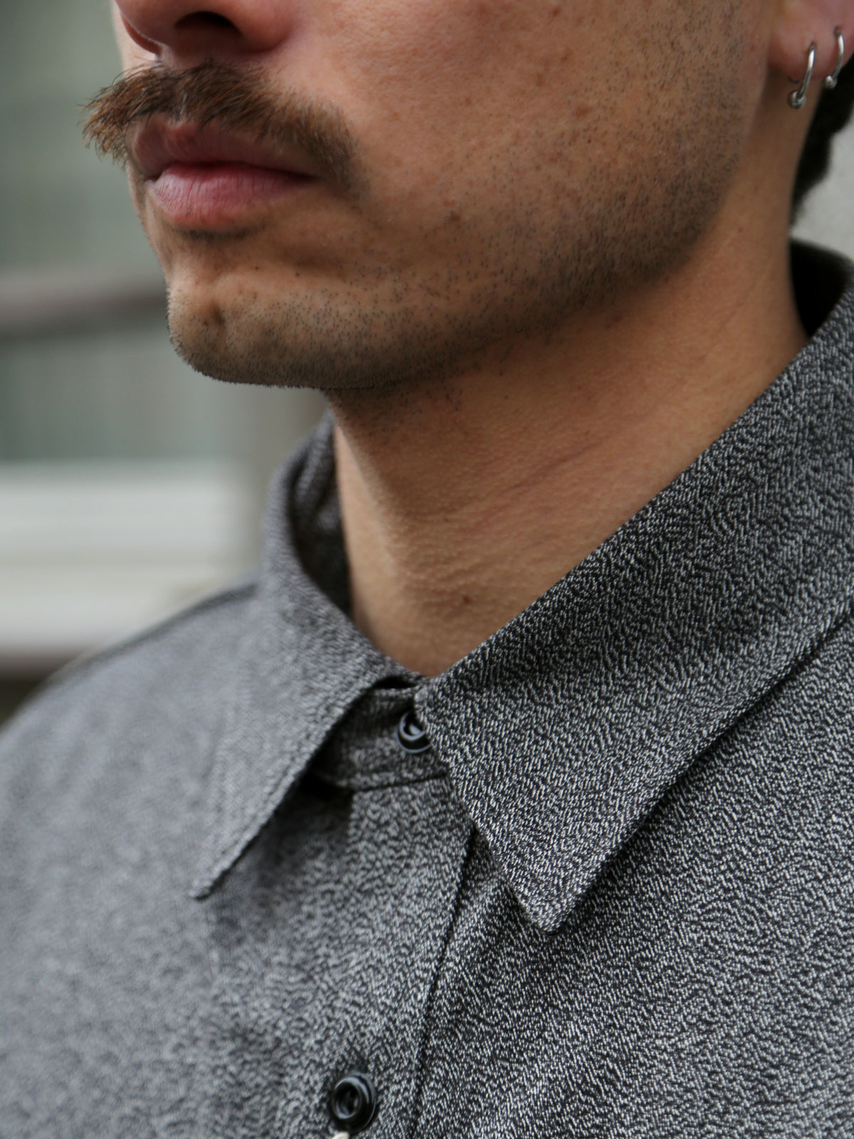 The Real McCOY's 8HU Cigarette Pocket Mock-Twist Chambray Work Shirt – Black (MS25109-030)