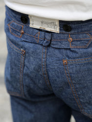 Black Sign 5.5oz Selvage Chambray Death Valley Waist-Overalls – Indigo Chambray (BSSP-26509)