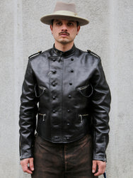 Double Helix Black Bird Leather Jacket – Black (PM0400)