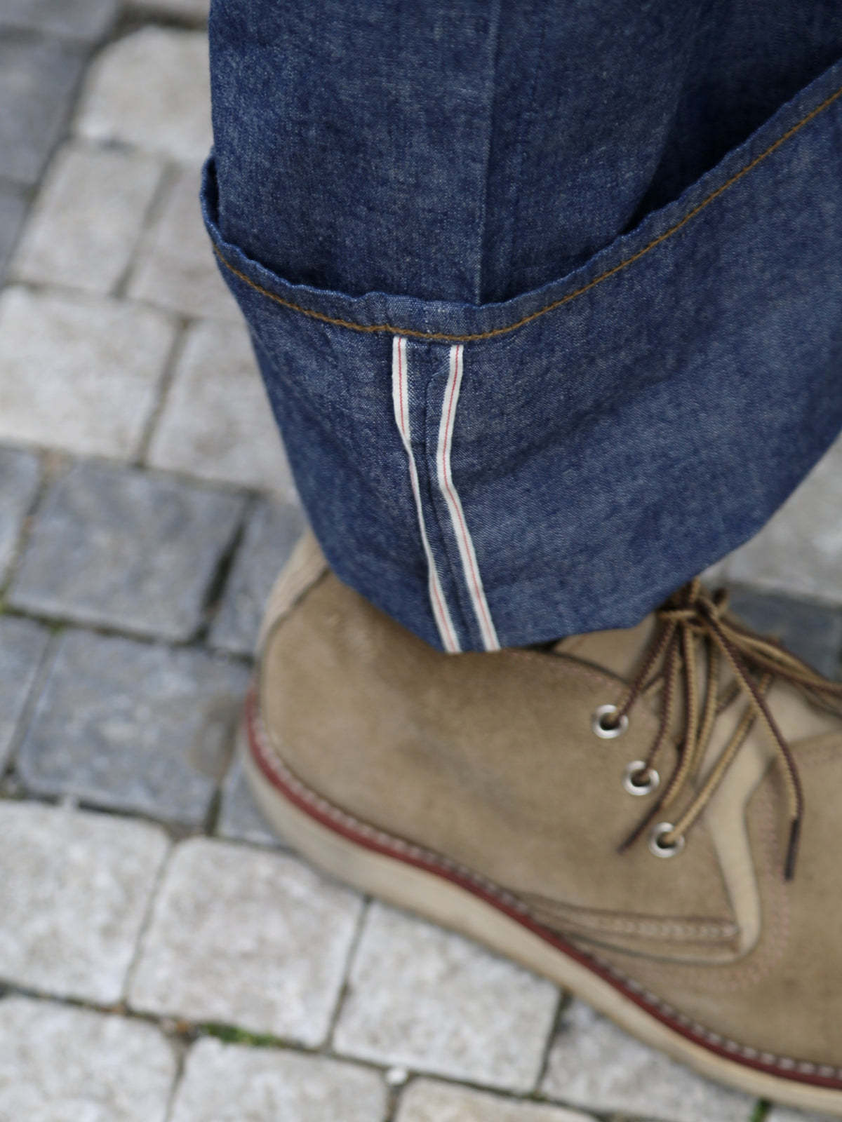 Black Sign 5.5oz Selvage Chambray Death Valley Waist-Overalls – Indigo Chambray (BSSP-26509)