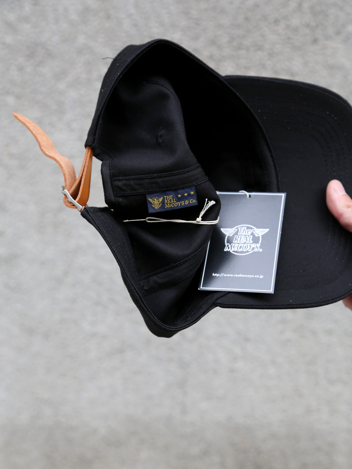 The Real McCoy's MA25003 Jolly Roger Baseball Cap – Black