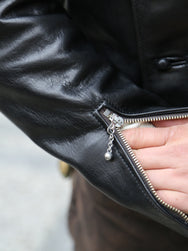 Double Helix Black Bird Leather Jacket – Black (PM0400)