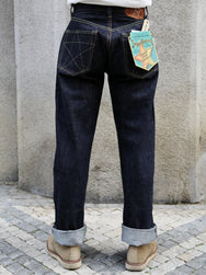 Sugar Cane Navy Blue Union Star Jeans 14.25oz – One Wash (SC40065A-421)